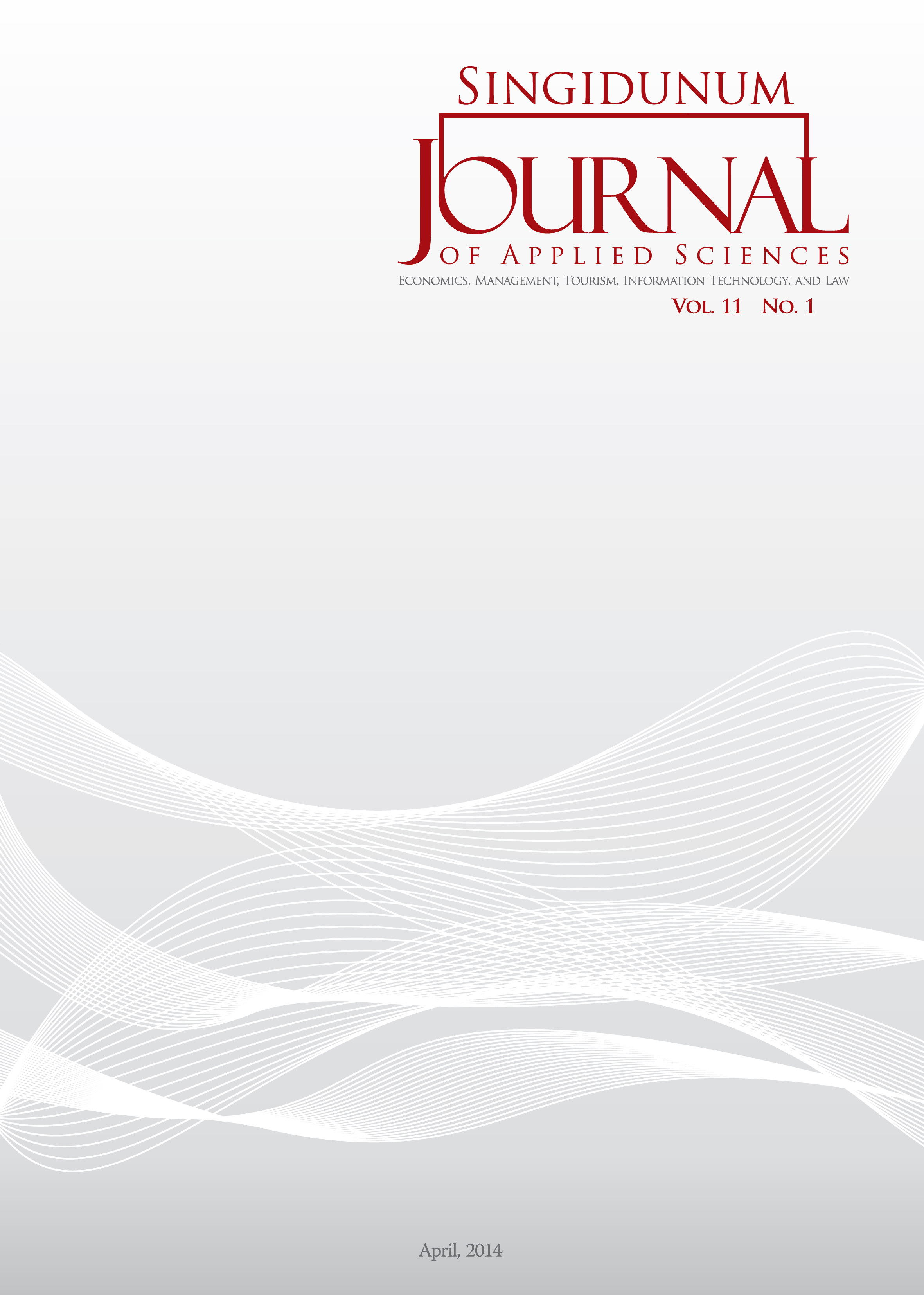 Singidunum Journal of Applied Sciences